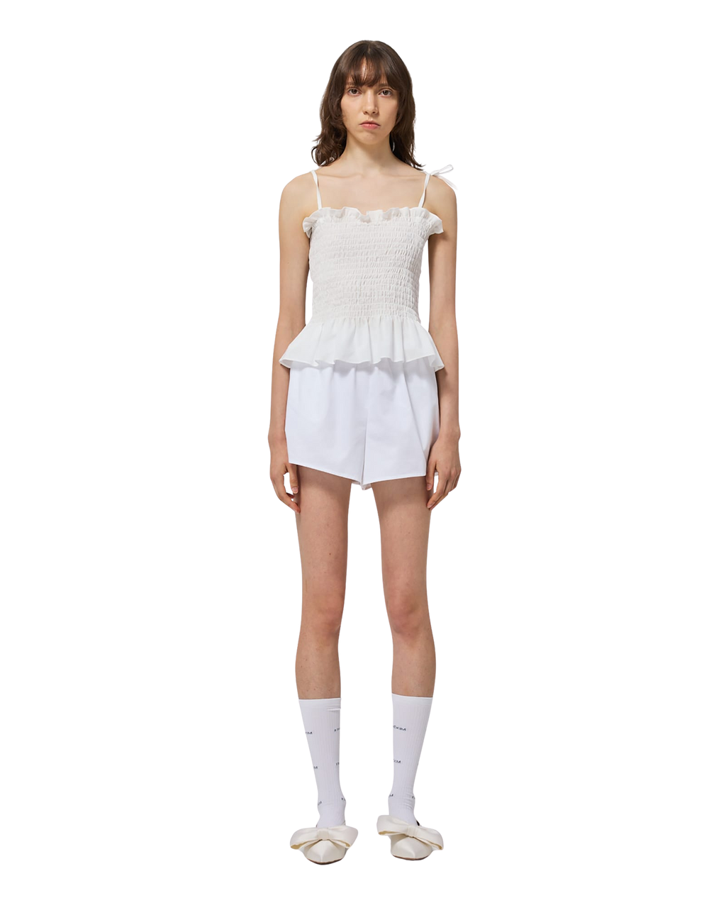 Kimhe Kim - Seersucker Smoked Top (White) product image 5 | TRAB K-Fashion Australia
