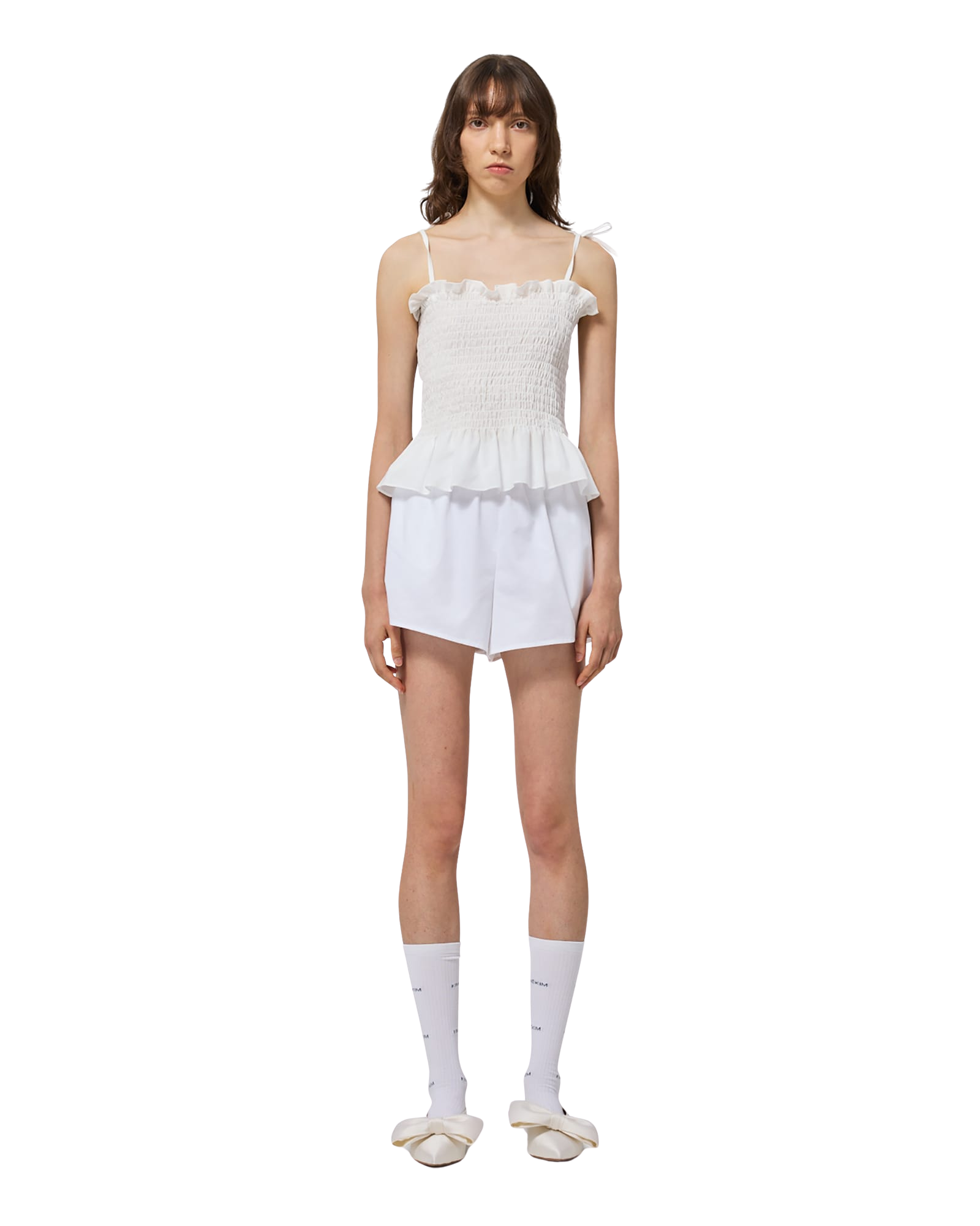 Kimhe Kim - Seersucker Smoked Top (White) product image 5 | TRAB K-Fashion Australia