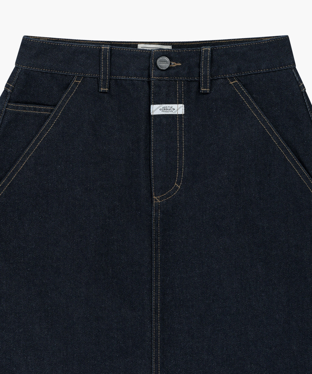 Marithe & Francois Girbaud - [Pre-order – Ships 30 Sep] H-line Denim Skirt (Indigo) product image 3 | TRAB K-Fashion Australia