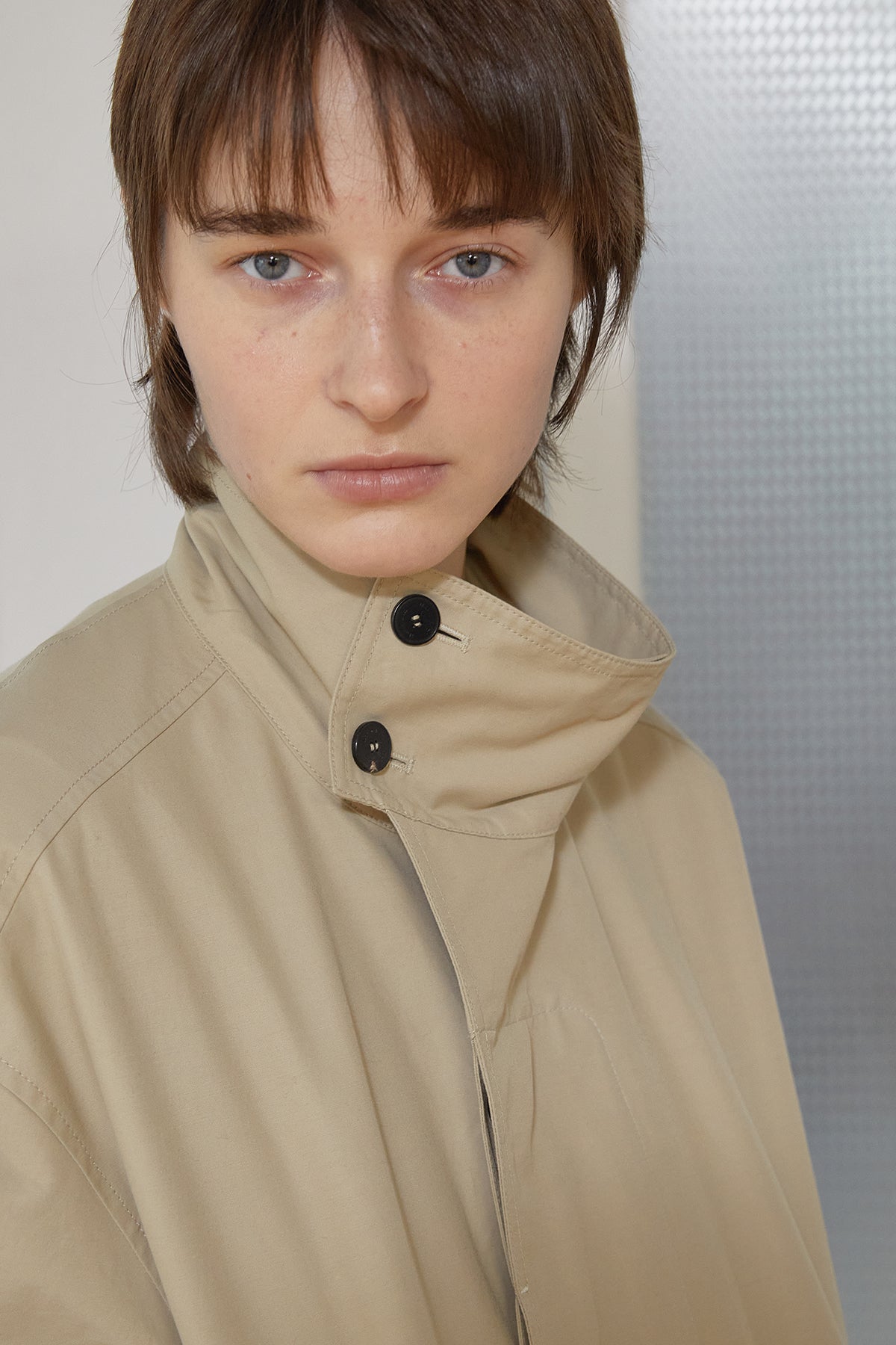 Matin Kim - Trench Bomber Jumper (Beige) product image 14 | TRAB K-Fashion Australia