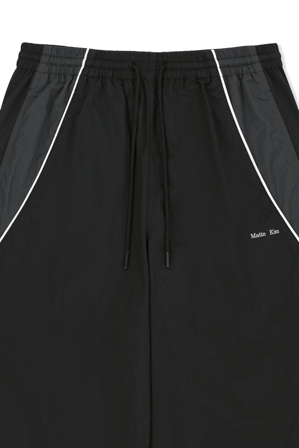 Matin Kim - Tonal Contrast Track Pants (Black) product image 3 | TRAB K-Fashion Australia