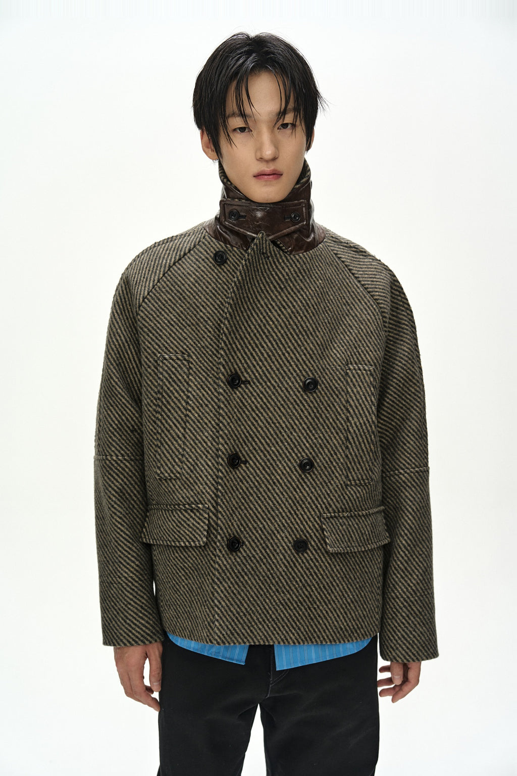 Andersson Bell - Brighton Wool Pea Coat (Brown) product image 5 | TRAB K-Fashion Australia
