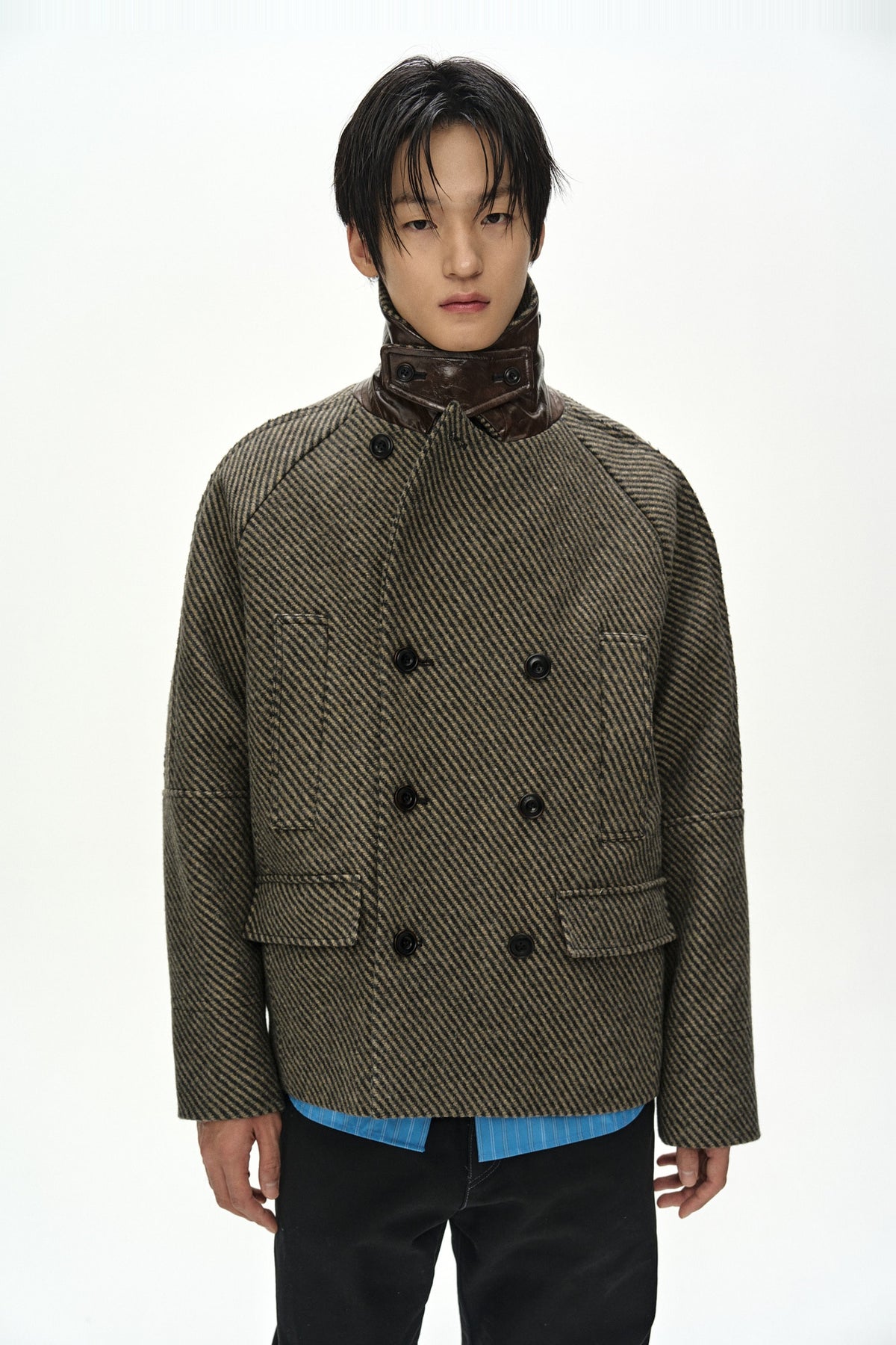 Andersson Bell - Brighton Wool Pea Coat (Brown) product image 5 | TRAB K-Fashion Australia