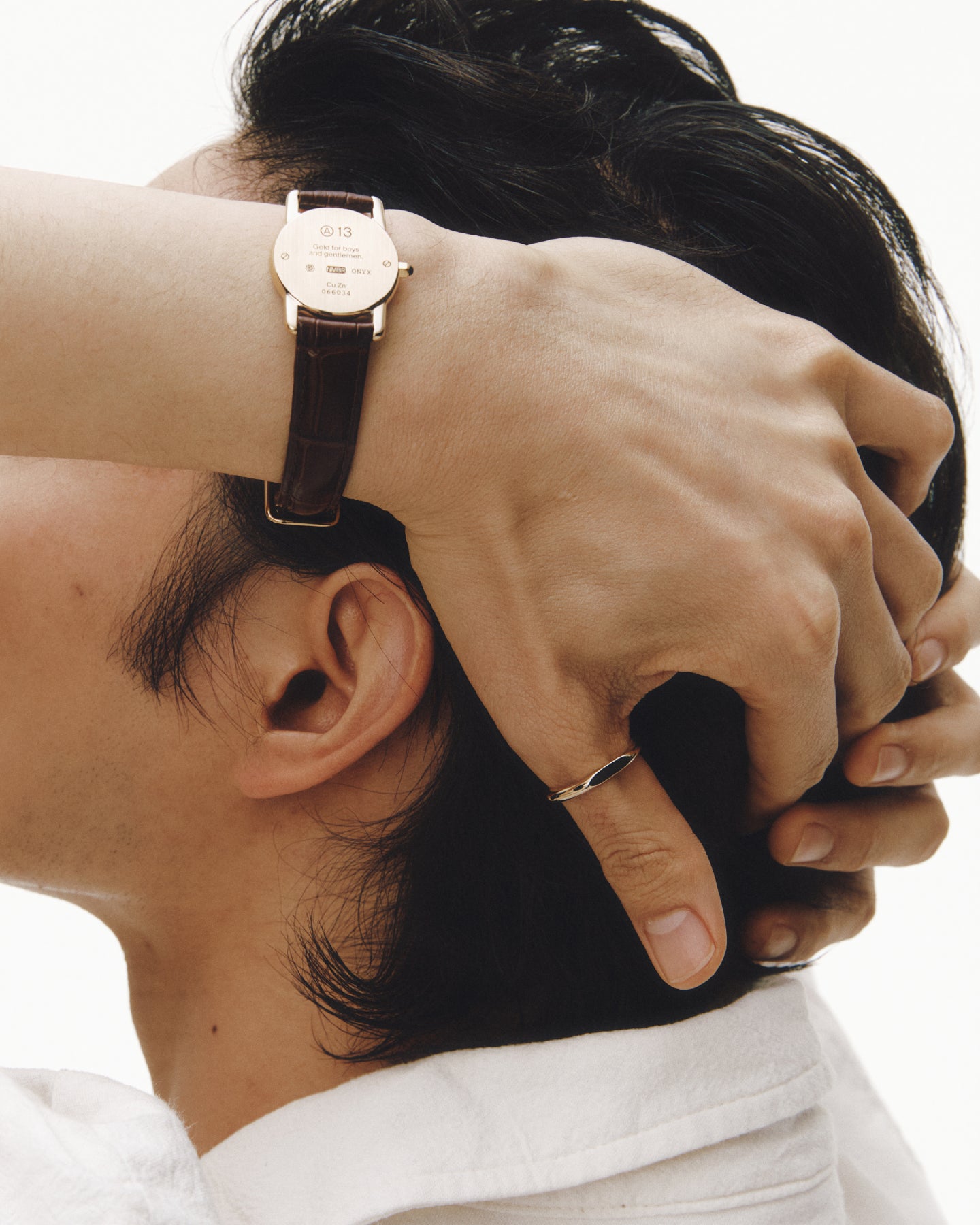 Numbering - 3 Sided Signet Ring (S) #7404 product image 2 | TRAB K-Fashion Australia