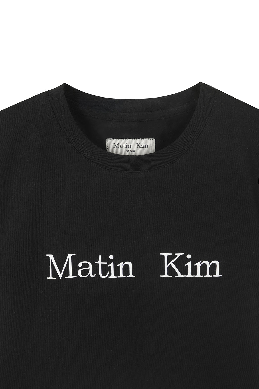 Matin Kim - Matin Kim Logo Crop Top (Black) product image 3 | TRAB K-Fashion Australia