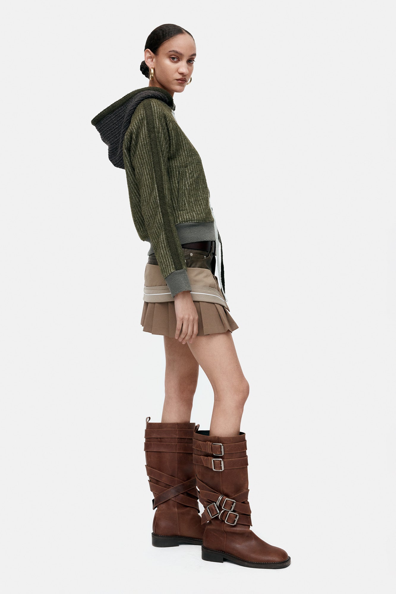 Andersson Bell - Inside Out Pleats Skirt (Beige) product image 12 | TRAB K-Fashion Australia