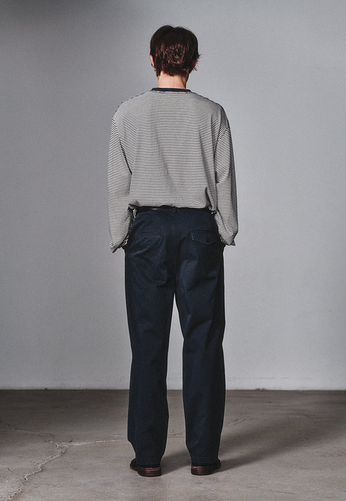 Art if acts - Washed Stripe Long Sleeve (Navy) product image 3 | TRAB K-Fashion Australia