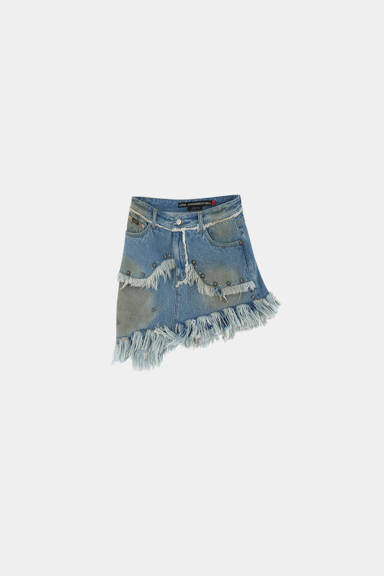 Andersson Bell - Dusty Denim Riveted Skirt (Dusty Blue) product image 7 | TRAB K-Fashion Australia