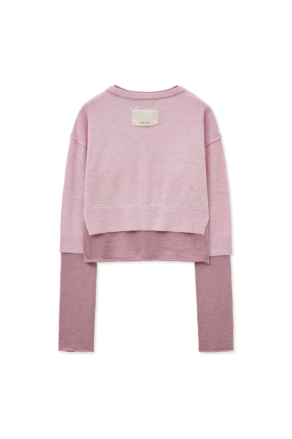 Matin Kim - Layered Texture Knit Cardigan (Lilac) product image 2 | TRAB K-Fashion Australia