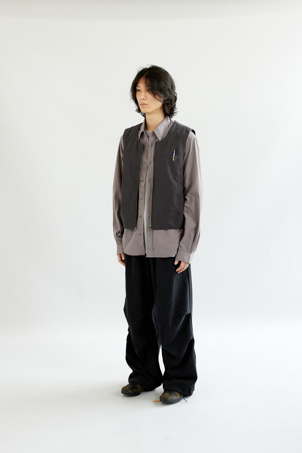 Hatchingroom - Layering Vest (Charcoal) product image 4 | TRAB K-Fashion Australia