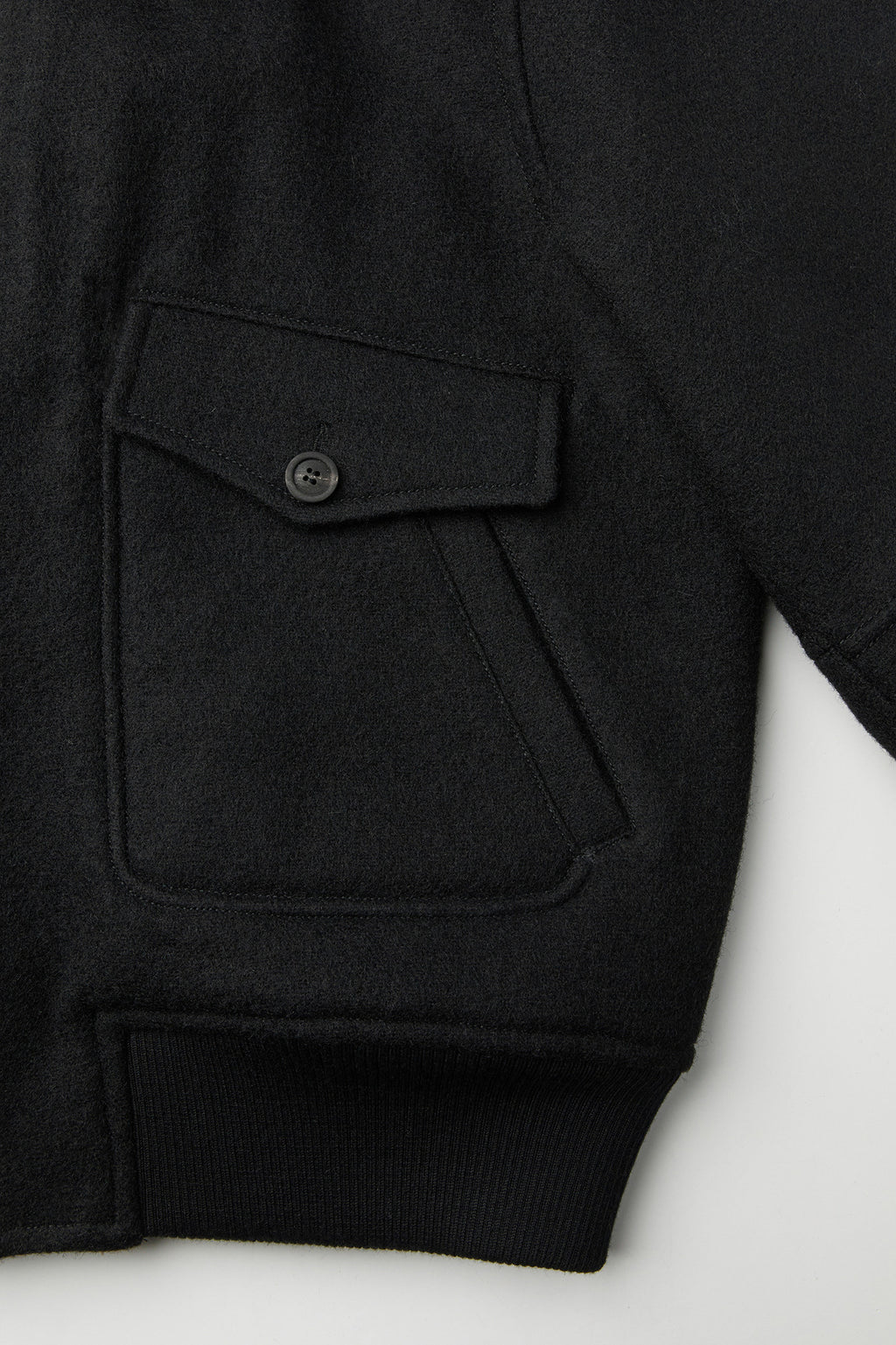 Coor - Broken Wool G-1 Bomber Jacket (Black) product image 9 | TRAB K-Fashion Australia