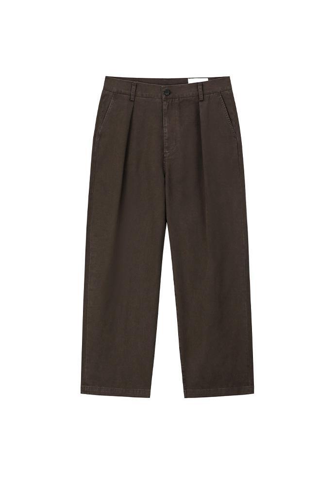 Art if acts - One Tuck Chino Pants (Brown) product image 7 | TRAB K-Fashion Australia
