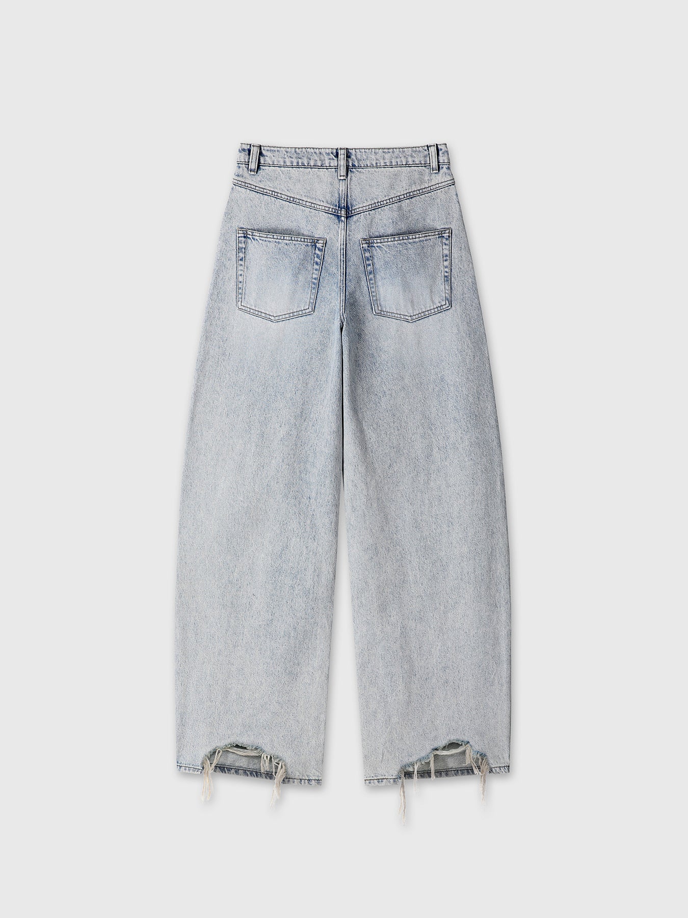 Tonywack - Distressed Wide-Leg Denim Jeans (Washed Light Blue) product image 10 | TRAB K-Fashion Australia