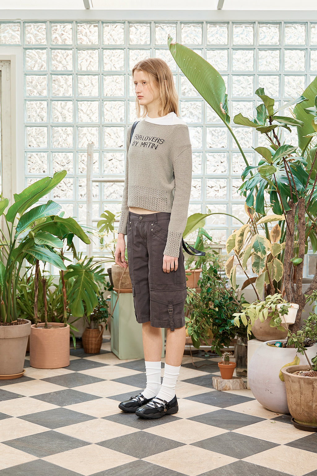 Matin Kim - For Lovers Punching Point Pullover (Olive) product image 7 | TRAB K-Fashion Australia