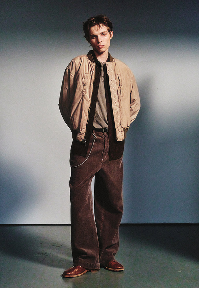 Art if acts - Garment-Dyed Rayon Ma-1 (Dusty Beige) product image 4 | TRAB K-Fashion Australia