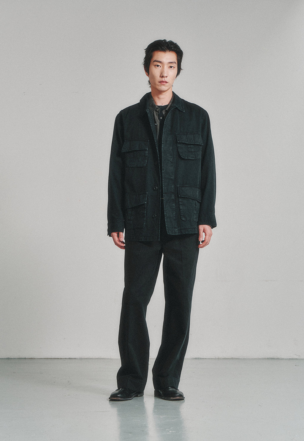 Art if acts - Garment Dyed Jungle Fatigue Jacket (Vintage Black) product image 2 | TRAB K-Fashion Australia