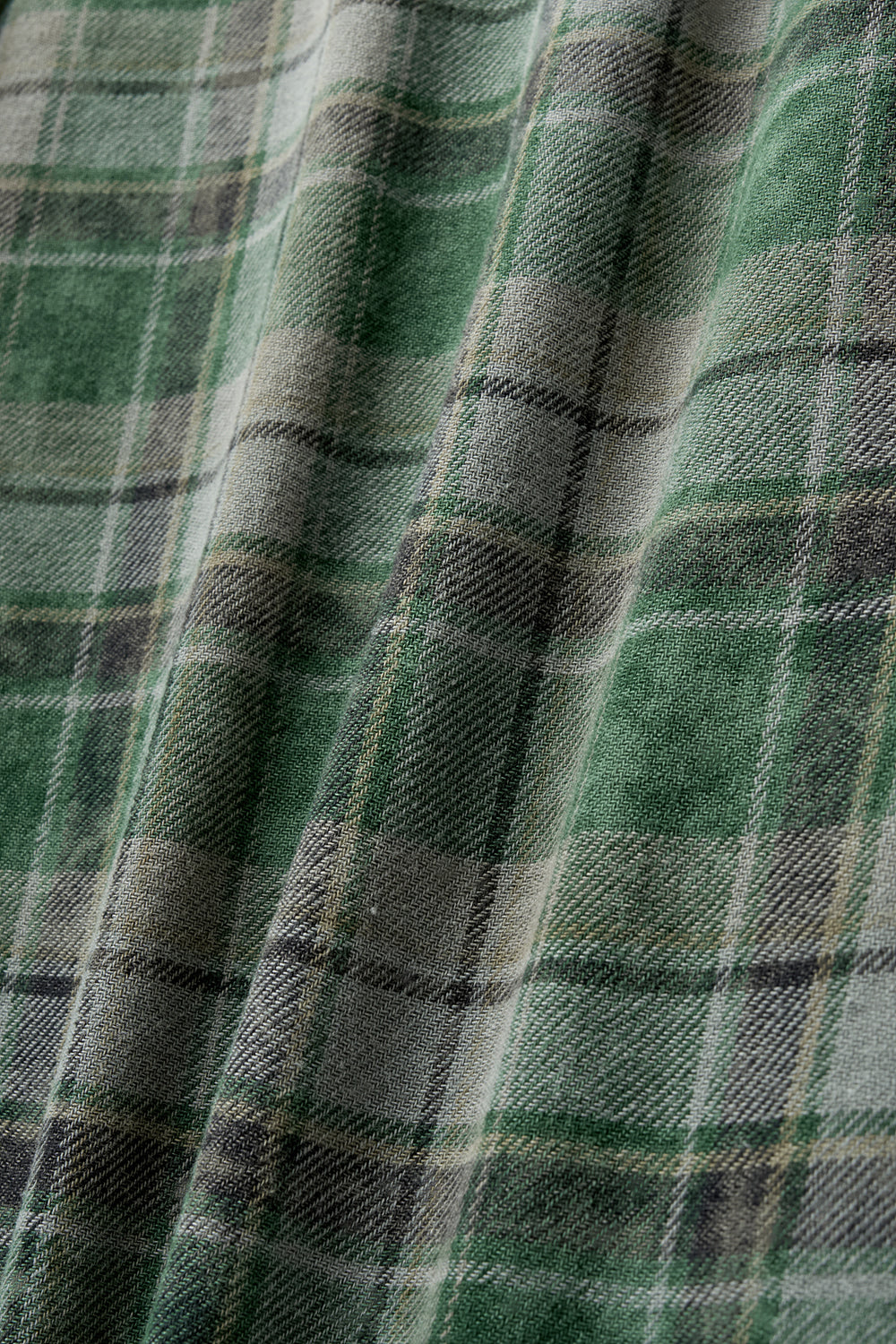 Hatchingroom - Arrow Shirt Over Dyed Bleached Check (Green) product image 7 | TRAB K-Fashion Australia