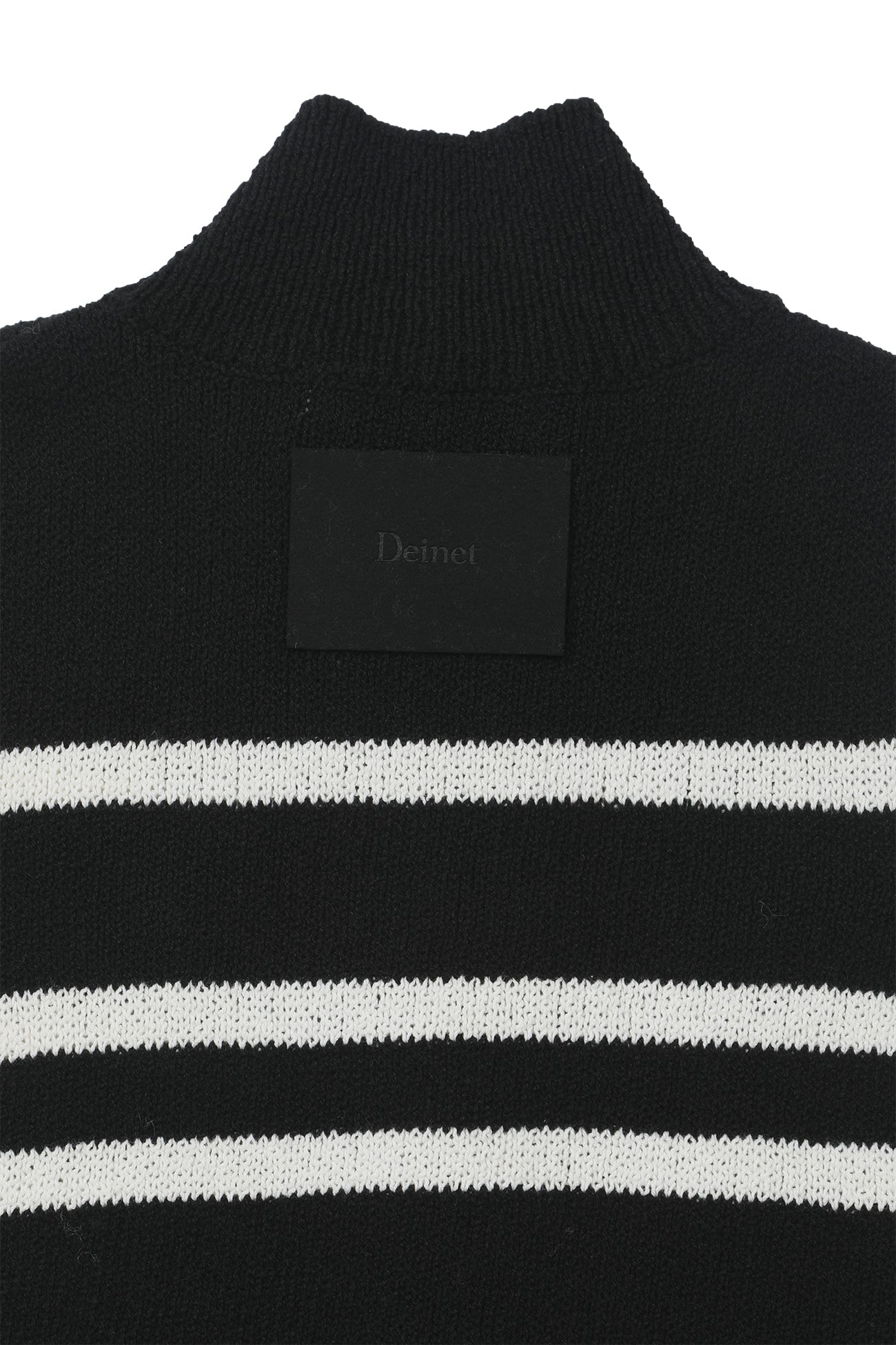 Deinet - Stripe Knit Vest Zip Up (Black) product image 5 | TRAB K-Fashion Australia