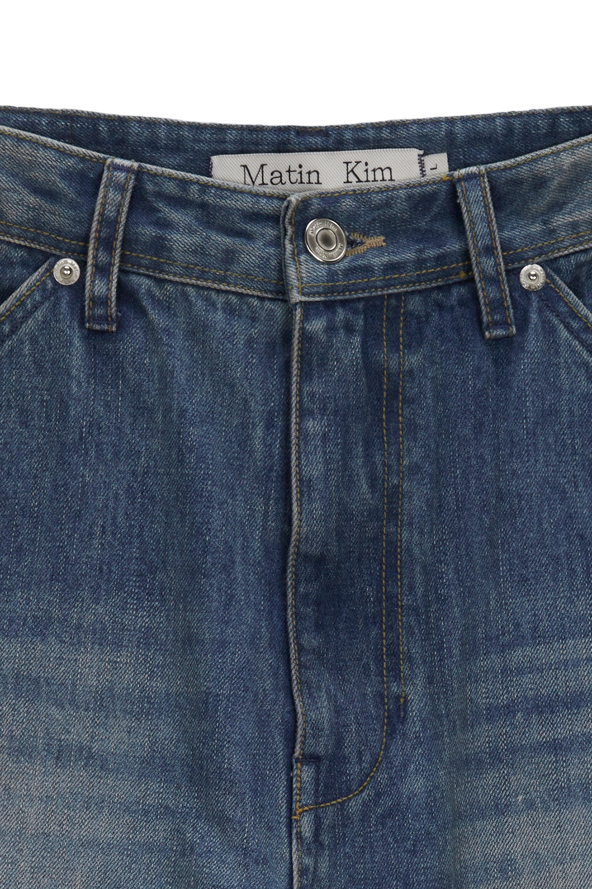 Matin Kim - Lowrise Boots Cut Denim Pants (Light Blue) product image 3 | TRAB K-Fashion Australia