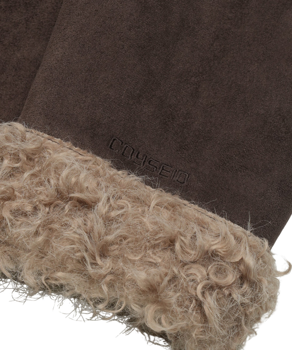 Coyseio - Hairy Suede Mustang Jacket (Brown) product image 17 | TRAB K-Fashion Australia