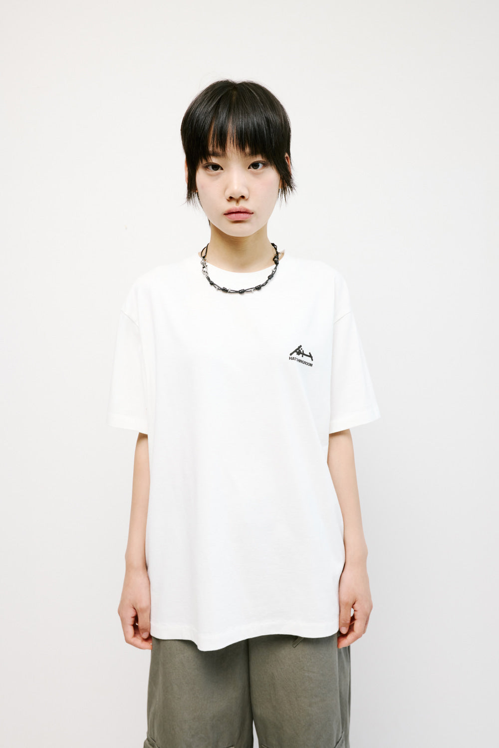 Hatchingroom - Shirakami Woods 8 Tee Washed (White) product image 5 | TRAB K-Fashion Australia