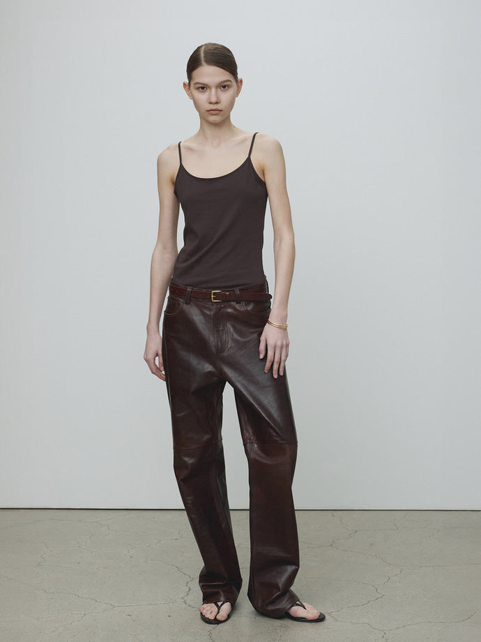 Tonywack - Cotton Lyocell Tank Top (Brown) product image 2 | TRAB K-Fashion Australia