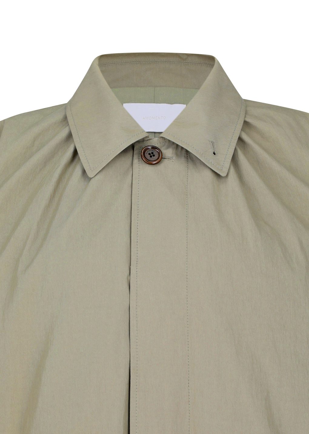 Amomento - [Pre-Order] Cotton nylon shirring coat (Khaki) product image 13 | TRAB K-Fashion Australia