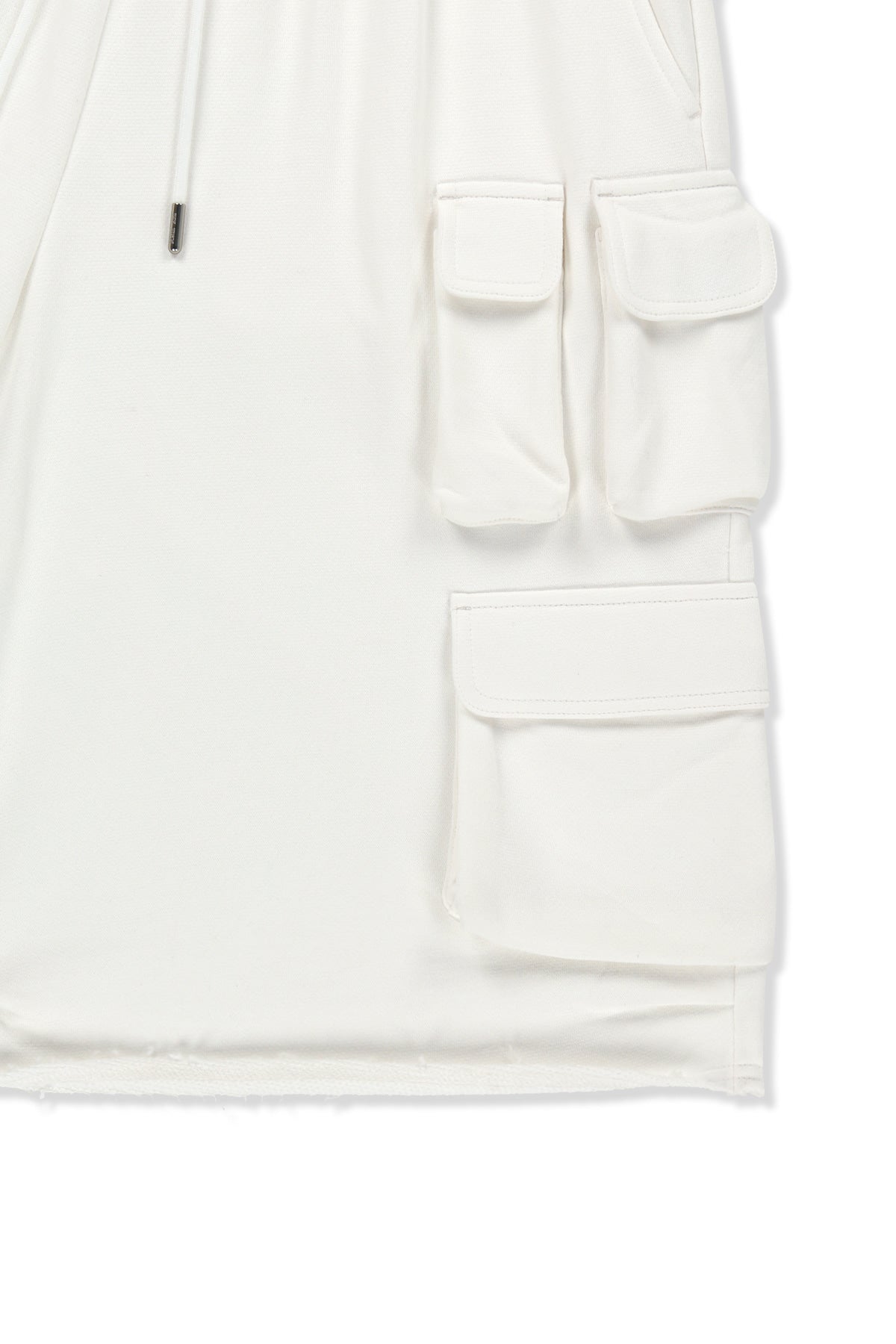 Matin Kim - Terry Utility Pocket Bermuda Pants (White) product image 4 | TRAB K-Fashion Australia