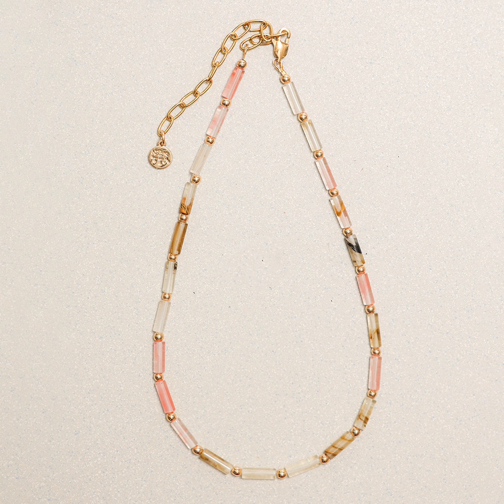 Towtow Archive - Garten Necklace Dappled (Pink) product image 1 | TRAB K-Fashion Australia