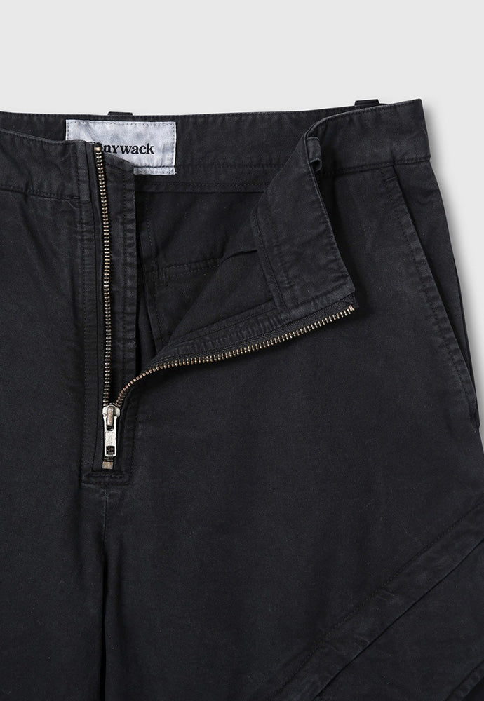 Tonywack - Garment-Dyed Gabardine Wide Cargo Pants (Carbon Pigment) product image 13 | TRAB K-Fashion Australia