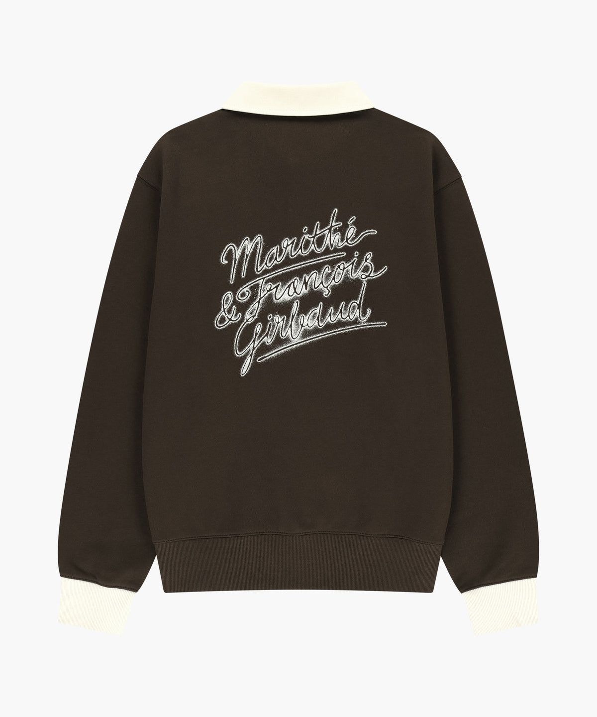 Marithe & Francois Girbaud - Color Block Collar Sweatshirt (Dark Brown) product image 6 | TRAB K-Fashion Australia