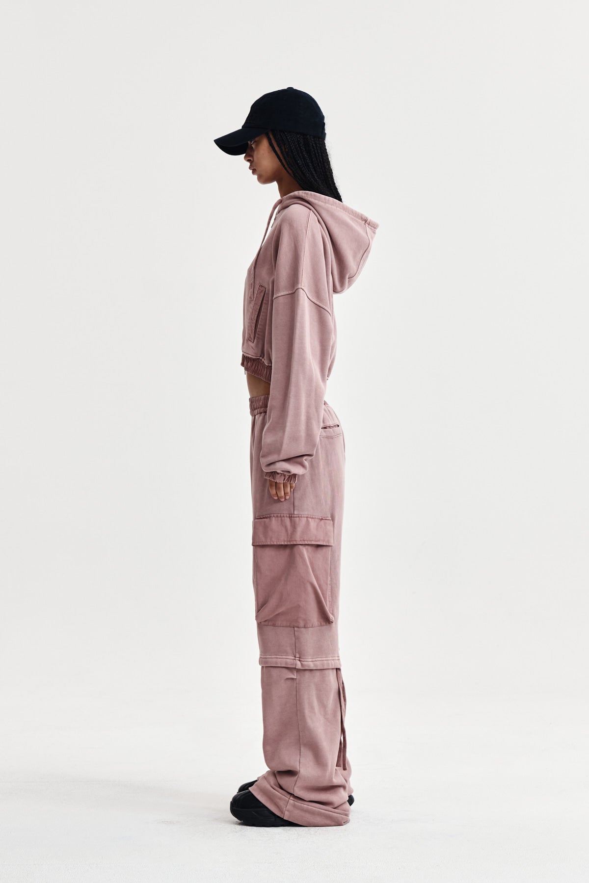 Matin Kim - Pigment Dyed Cargo Pants (Pink) product image 6 | TRAB K-Fashion Australia