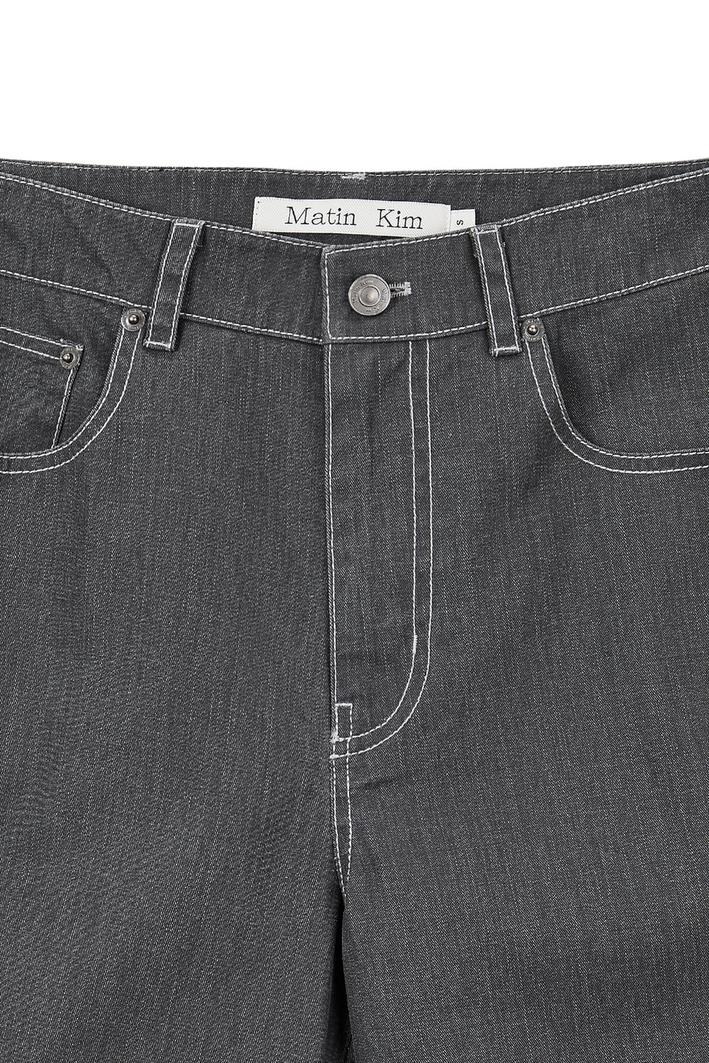 Matin Kim - Side Pintuck Point Pants (Charcoal) product image 4 | TRAB K-Fashion Australia