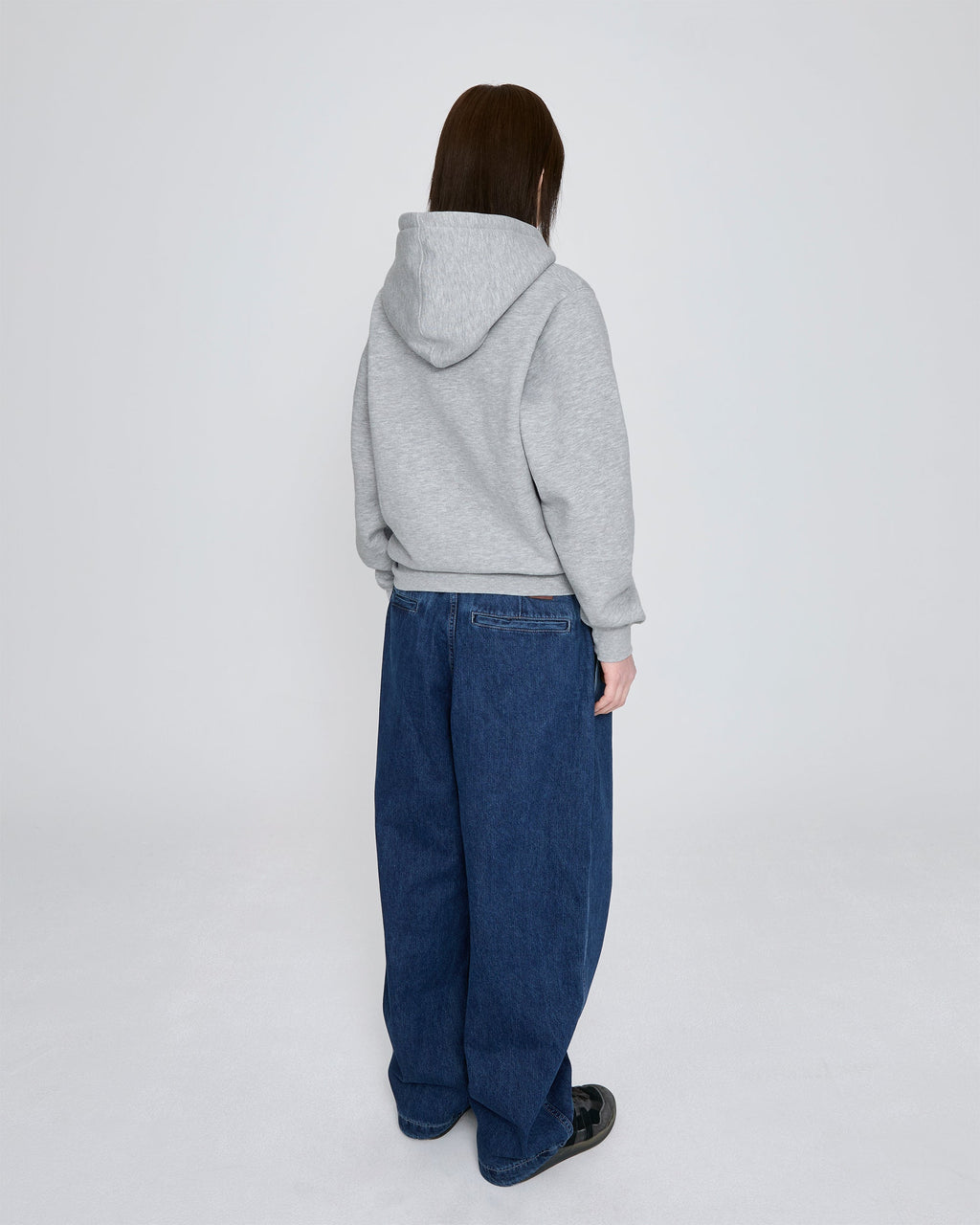 yeseyesee - Y.E.S Snail Logo Zip-Up Hoodie (Grey) product image 12 | TRAB K-Fashion Australia