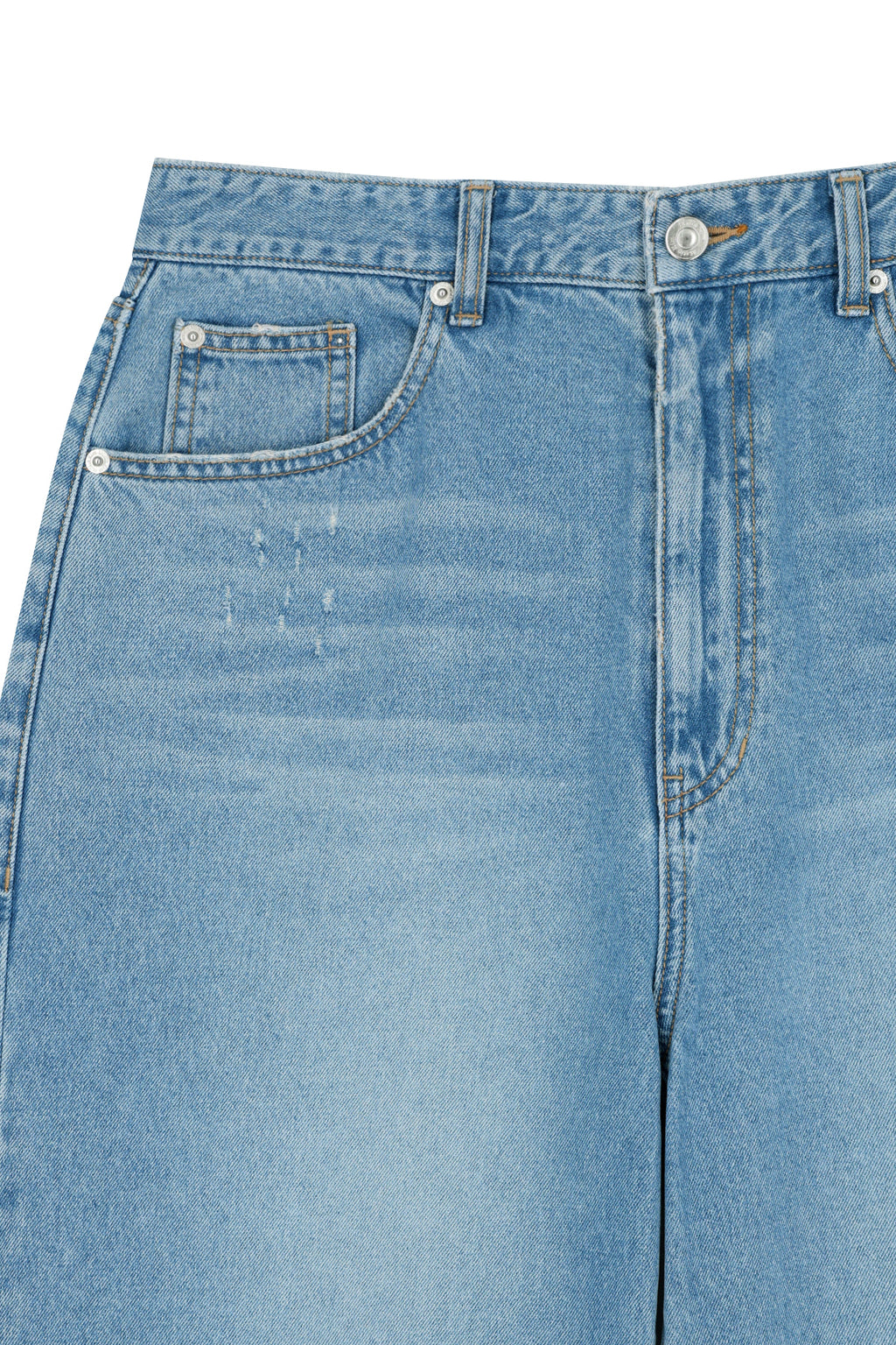 Matin Kim - Distressed Denim Pants (Blue) product image 4 | TRAB K-Fashion Australia