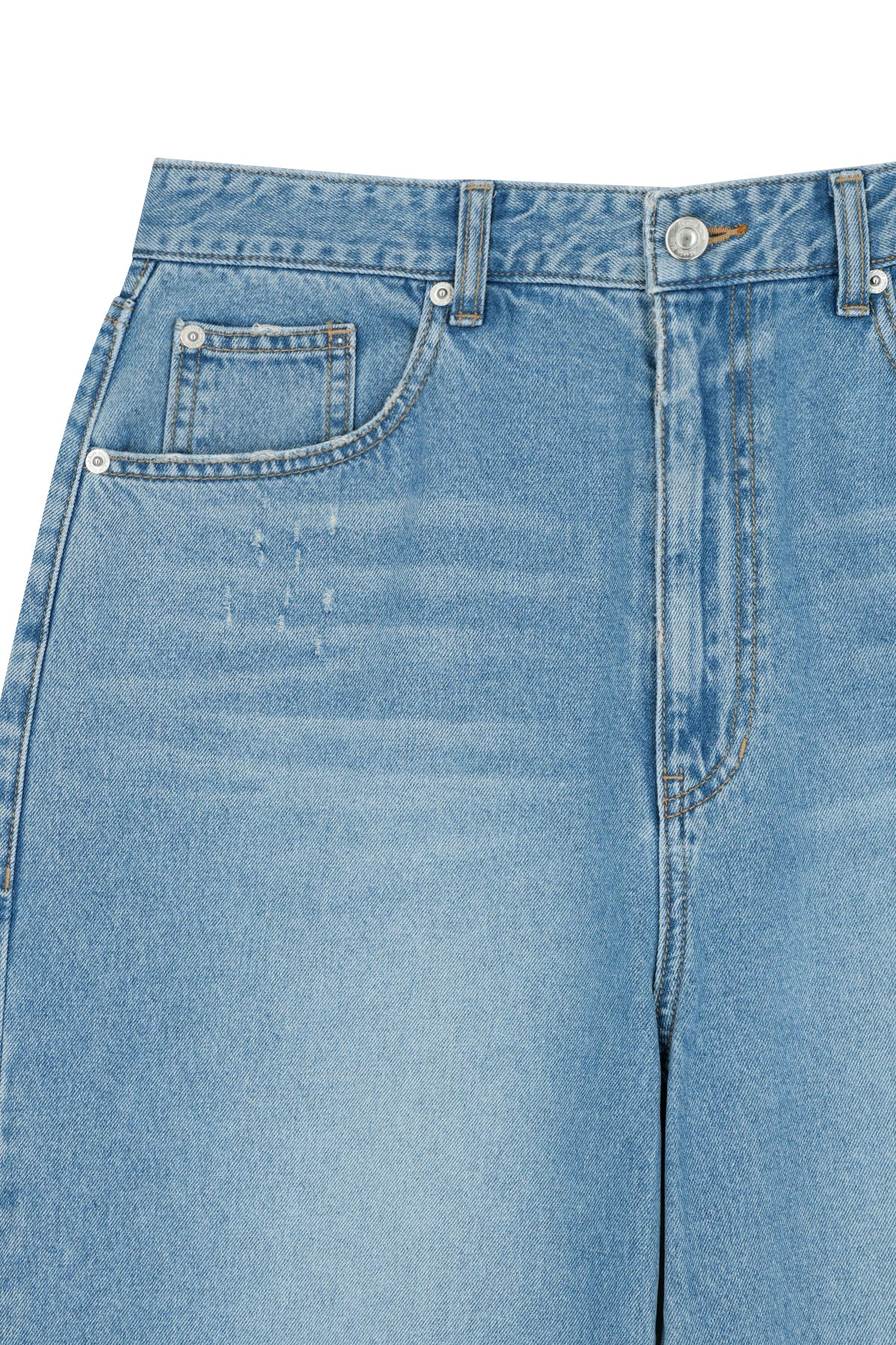 Matin Kim - Distressed Denim Pants (Blue) product image 4 | TRAB K-Fashion Australia