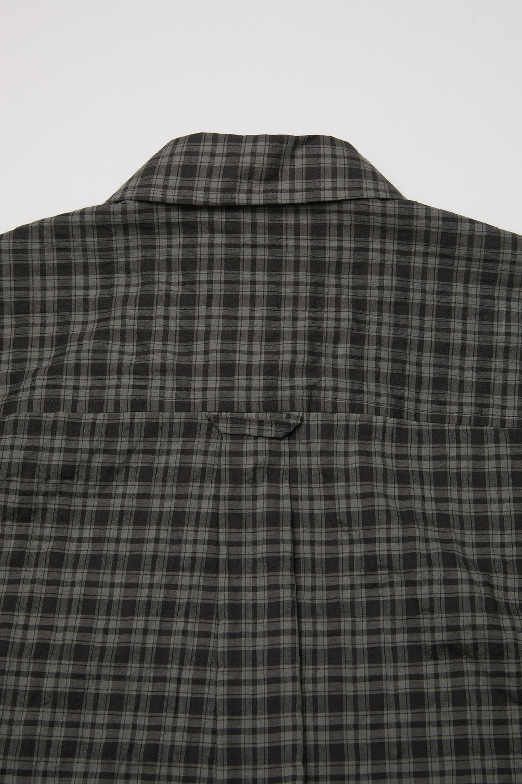 Coor - Alternative Wrinkle Check Half Shirt (Washed Black) product image 6 | TRAB K-Fashion Australia
