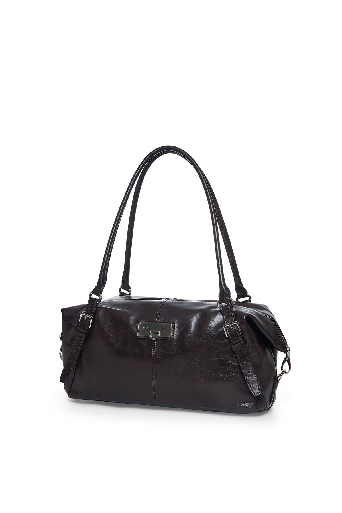 Matin Kim - Matin Soft Form Bowling Bag (Dark Brown) product image 6 | TRAB K-Fashion Australia