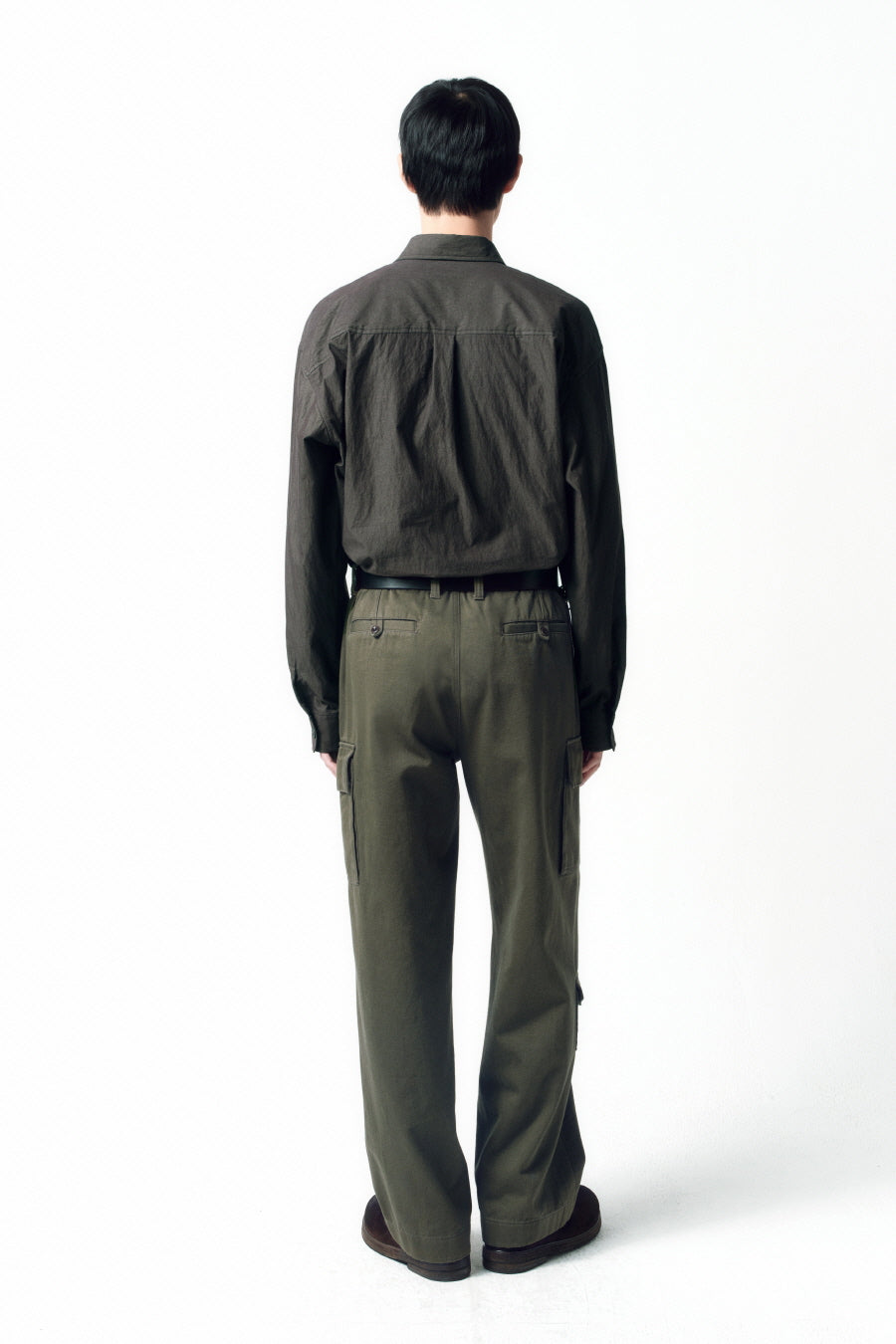 Insilence - Button Point Shirt (Ash Brown) product image 4 | TRAB K-Fashion Australia