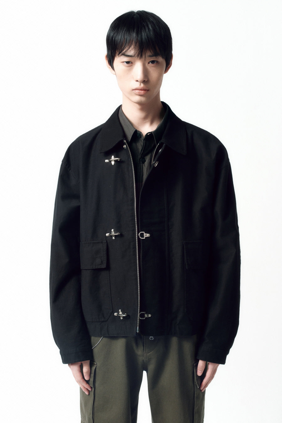 Insilence - Back Satin MK3 Flight Jacket (Black) product image 2 | TRAB K-Fashion Australia