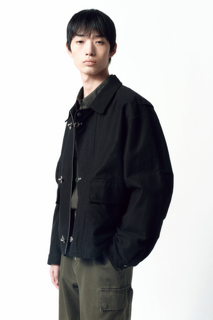 Insilence - Back Satin MK3 Flight Jacket (Black) product image 3 | TRAB K-Fashion Australia