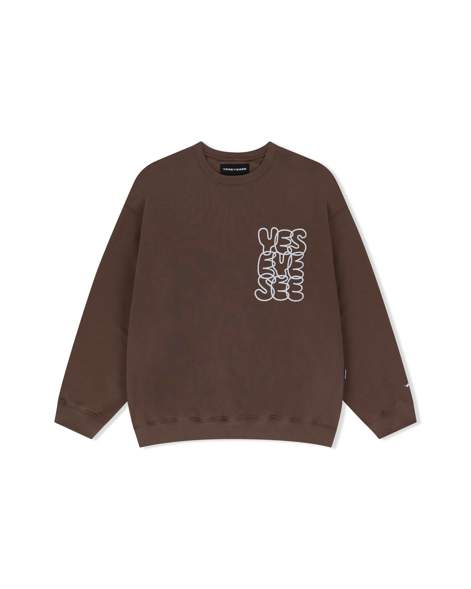 yeseyesee - C-Logo Sweatshirt (Brown) product image 1 | TRAB K-Fashion Australia
