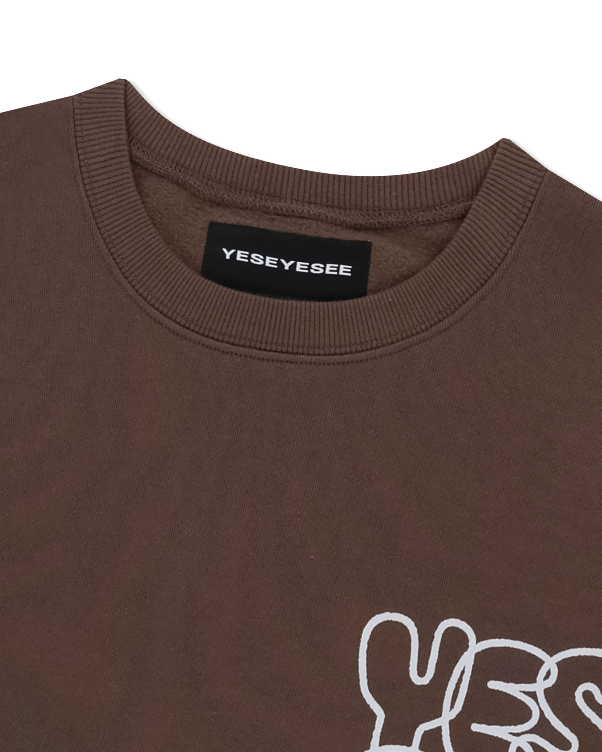 yeseyesee - C-Logo Sweatshirt (Brown) product image 5 | TRAB K-Fashion Australia