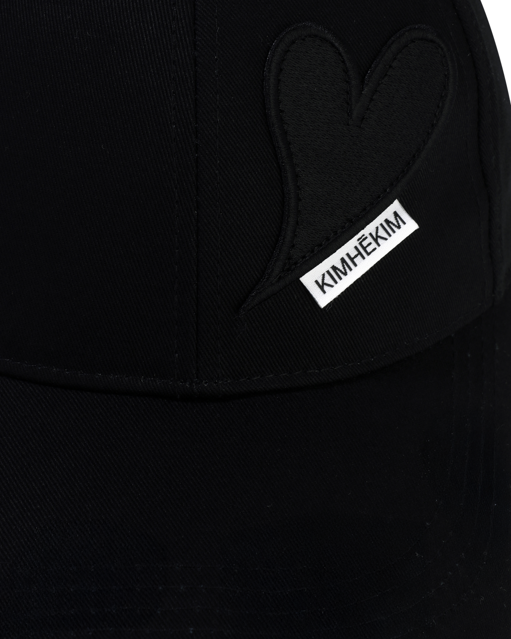 Kimhe Kim - Heart Patches Ball Cap (Black) product image 5 | TRAB K-Fashion Australia