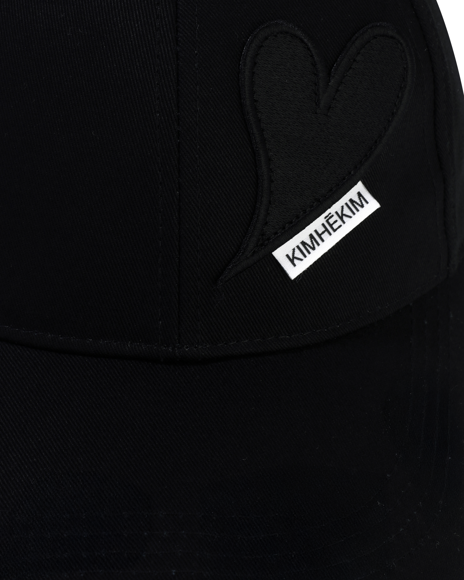 Kimhe Kim - Heart Patches Ball Cap (Black) product image 5 | TRAB K-Fashion Australia