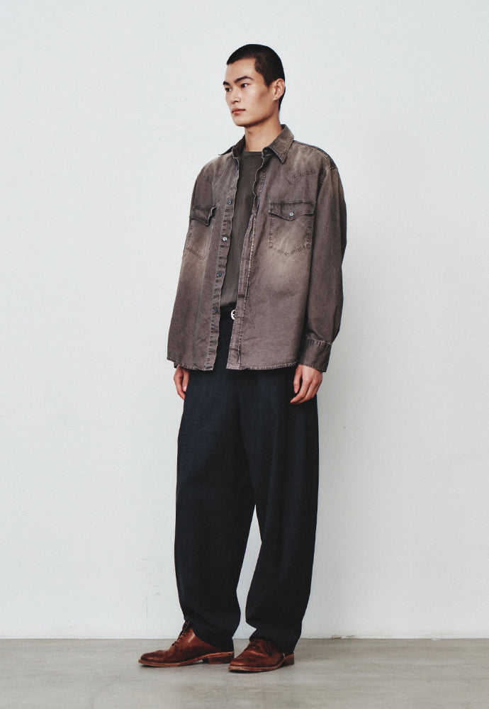 Art if acts - Vintage Western Shirt (Moss Grey) product image 3 | TRAB K-Fashion Australia