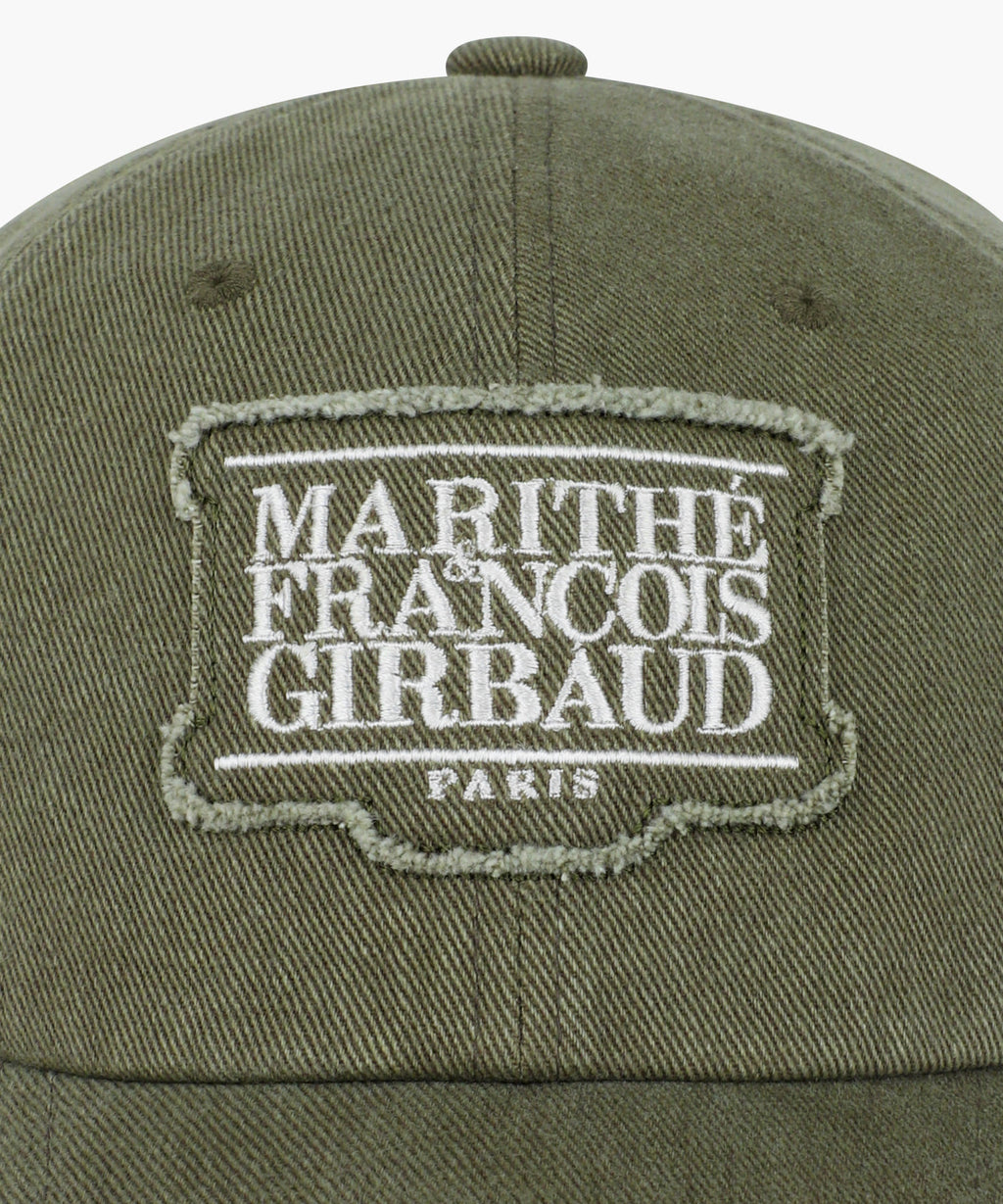 Marithe & Francois Girbaud - Applique Washed Small Classic Logo Cap (Khaki) product image 3 | TRAB K-Fashion Australia