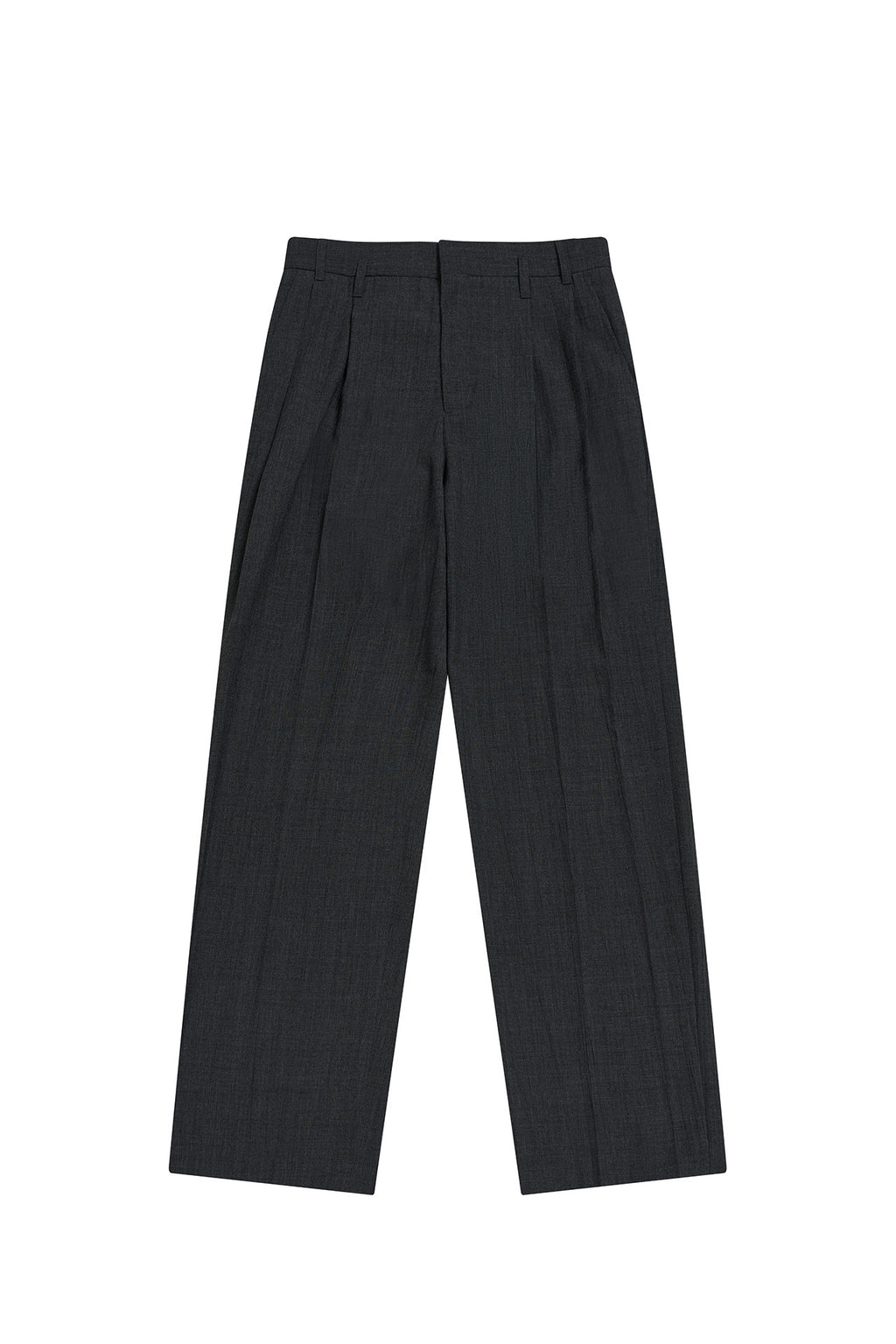 STU - 2 Tuck Crease Slacks (Charcoal) product image 14 | TRAB K-Fashion Australia