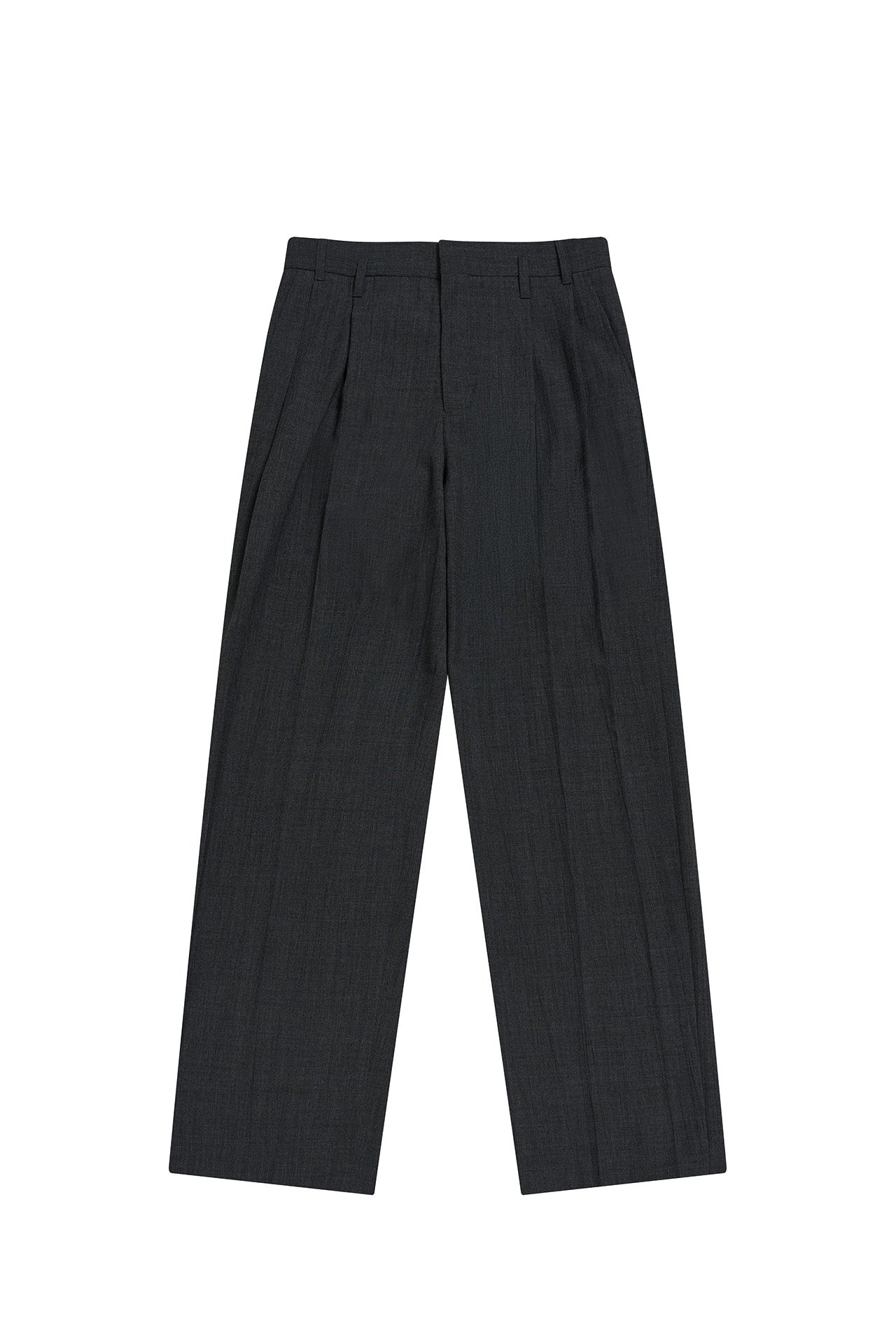 STU - 2 Tuck Crease Slacks (Charcoal) product image 14 | TRAB K-Fashion Australia