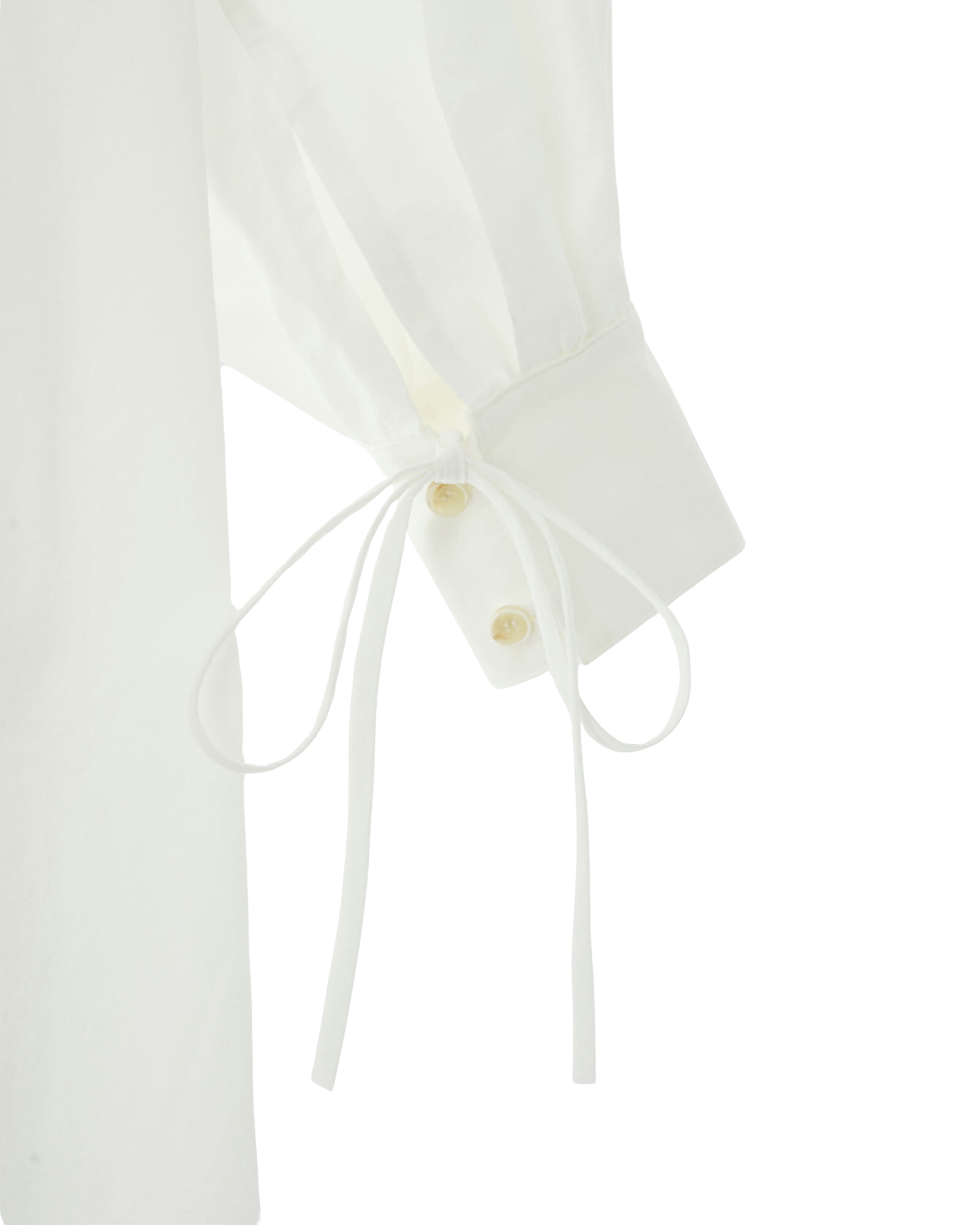 Kimhe Kim - Sailor Collared Long Cotton Shirt Dress (Ivory) product image 9 | TRAB K-Fashion Australia